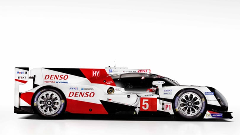 Le varie viste della nuova Toyota TS050 Hybrid per il WEC e Le Mans