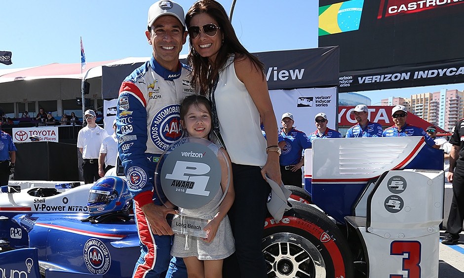 IndyCar, Castroneves in pole a Long Beach