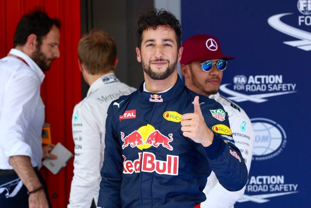 F1 Spagna, Ricciardo, "Che gioia essere davanti alle Ferrari"