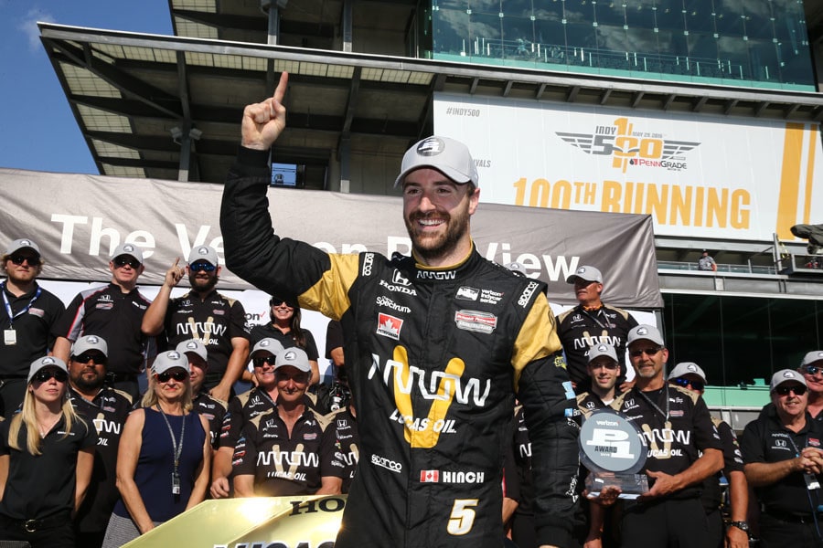 Hinchcliffe va in pole ad Indy