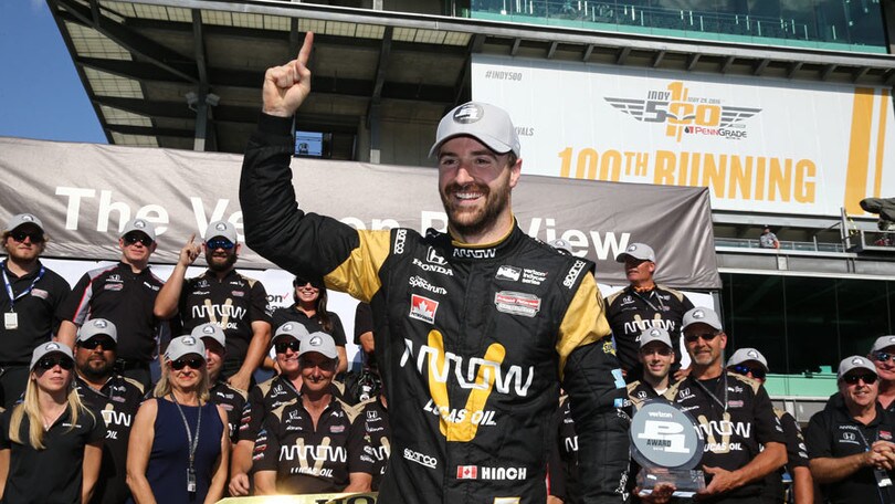 Hinchcliffe va in pole ad Indy