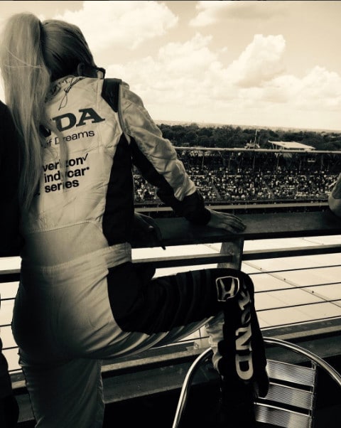 Lady Gaga alla Indy500 con Mario Andretti: foto
