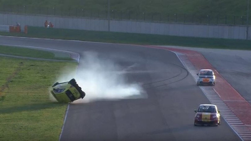 Trofeo Abarth, che rischio per Maffei a Misano! Video