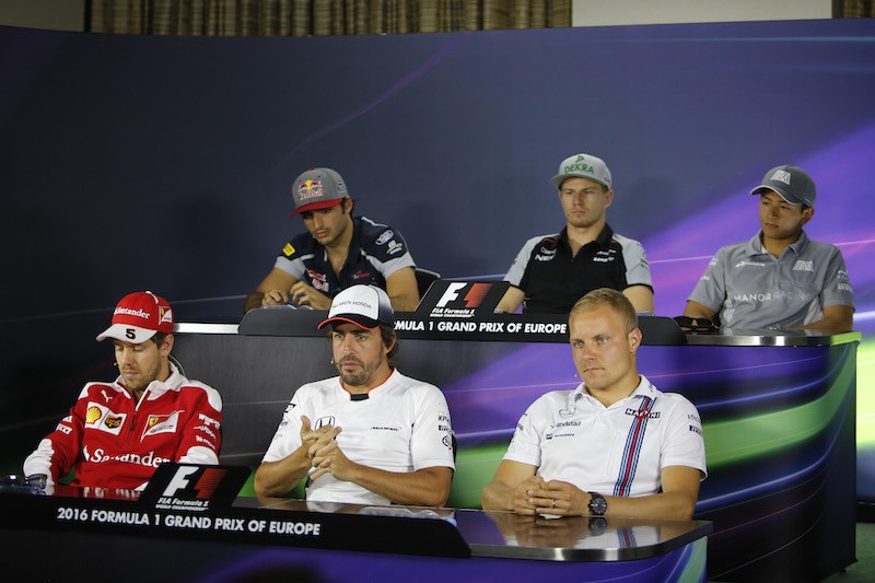 Conferenza piloti F1 a Baku: "pista interessante, ma vedremo dal vero"