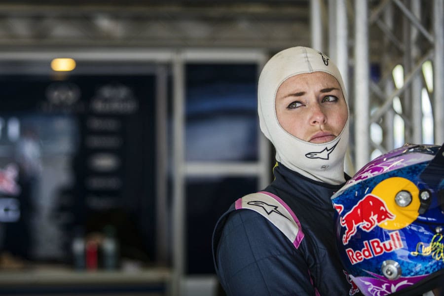 Lindsey Vonn, "slalom gigante" su Formula Renault 3.5