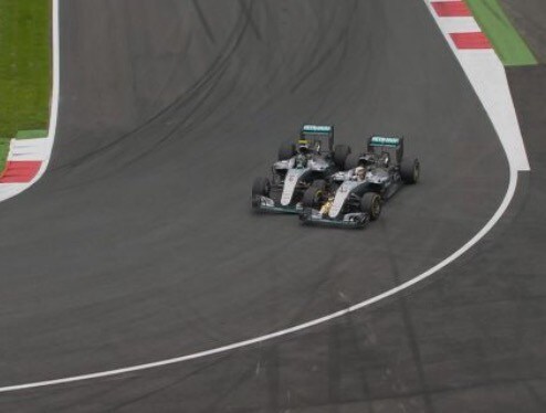 F1 Austria, l'incidente tra Hamilton e Rosberg (penalizzato)