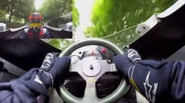 Al volante della Williams FW08 di Keke Rosberg