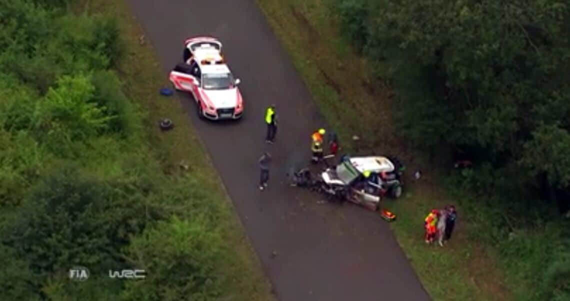 Rally Germania: brutto incidente per Lefebvre