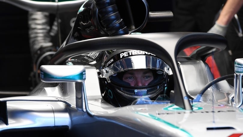 Formula 1 Spa, Mercedes e Red Bull con l'Halo: foto