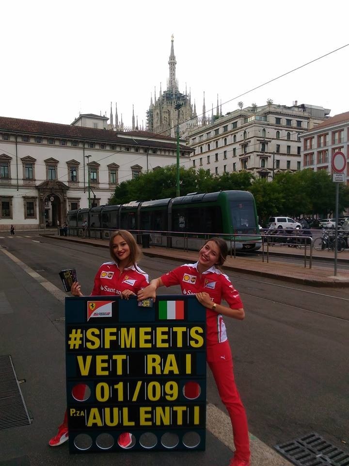 Formula 1 Monza, i piloti Ferrari incontrano i tifosi a Milano
