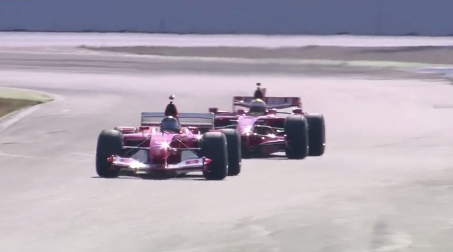 Le Ferrari delle leggende in pista ad Hockenheim