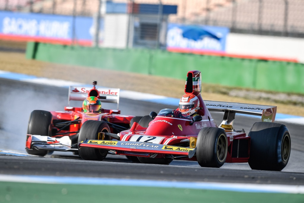 Le Ferrari di Lauda e Schumi invadono Hockenheim