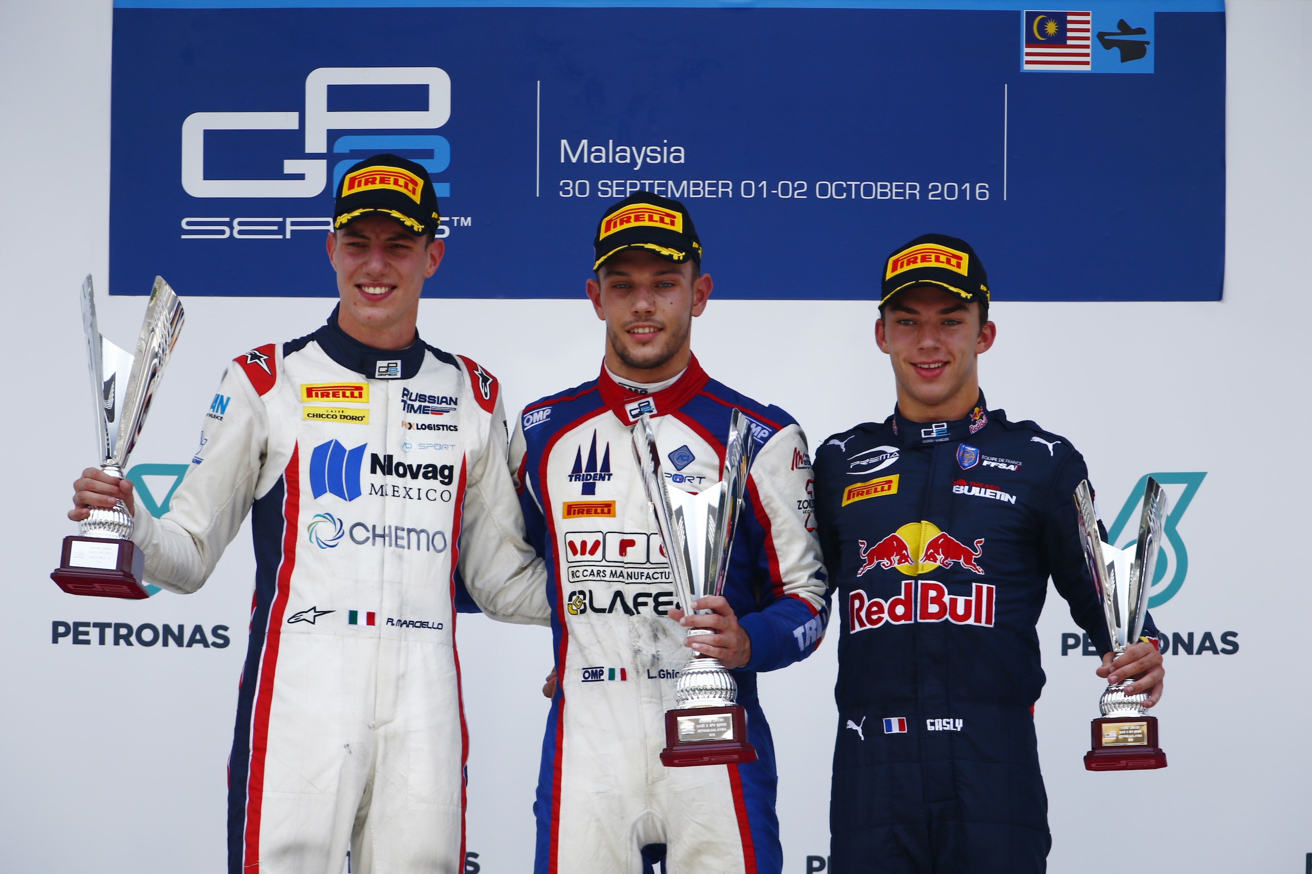 GP2 Sepang, super Italia: vince Ghiotto su Marciello. Quarto Giovinazzi