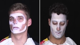 Ricciardo e Verstappen, da piloti a "scheletri" in un minuto
