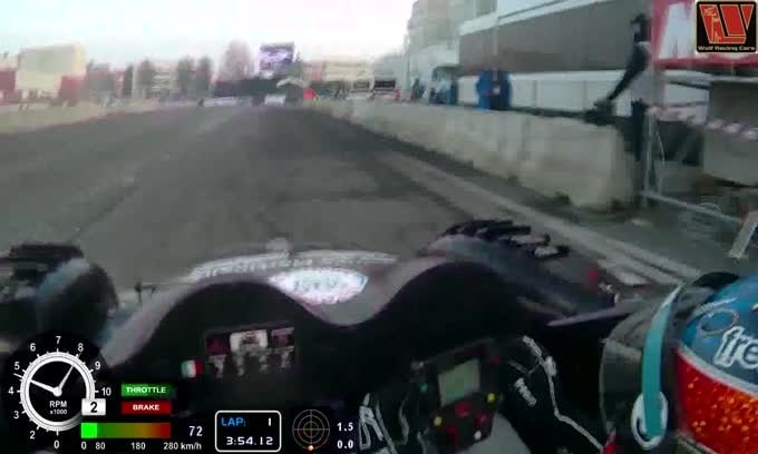 Motor Show, giro di pista con la Wolf di Edo Varini