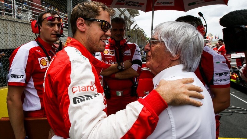 Ecclestone: "Non è colpa di Vettel se Ferrari non vince"