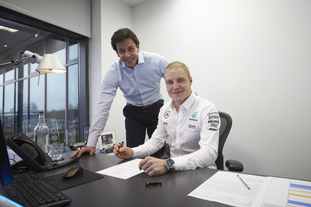 Formula 1: ufficiale Bottas in Mercedes, Massa in Williams