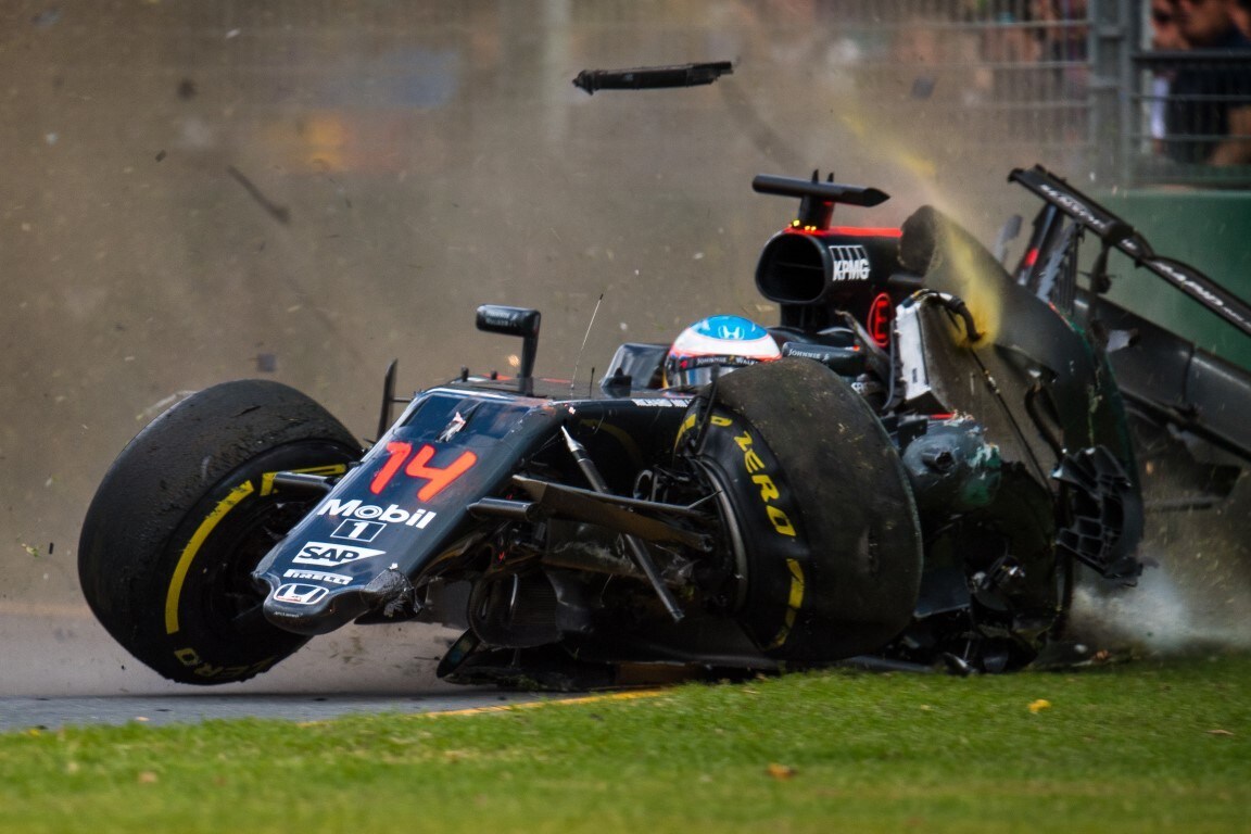 Halo, la FIA ha simulato l'incidente di Alonso in Australia