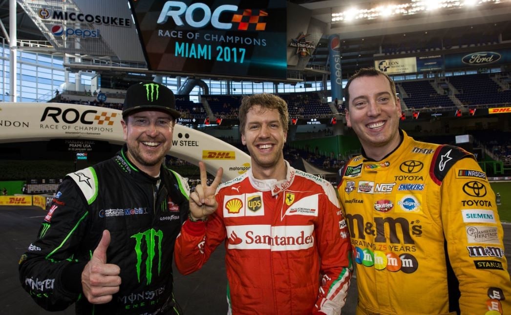 Race of Champions: Vettel si riscatta e batte i piloti Nascar