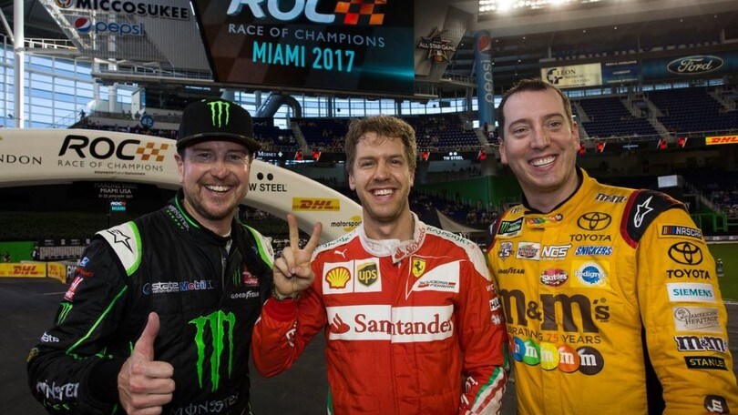 Race of Champions: Vettel si riscatta e batte i piloti Nascar