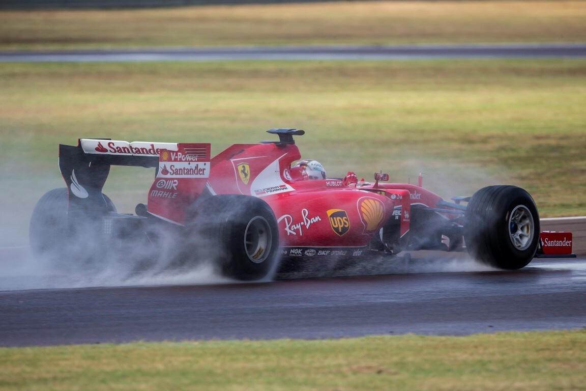 Vettel gira (e va fuori pista) a Fiorano