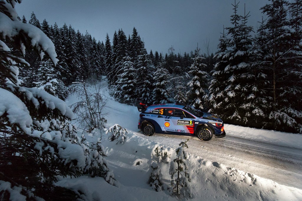 Rally di Svezia, Neuville in testa dopo la prima tappa