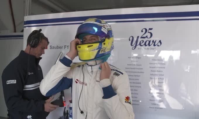 Sauber C36-Ferrari, la prima F1 2017 a scendere in pista