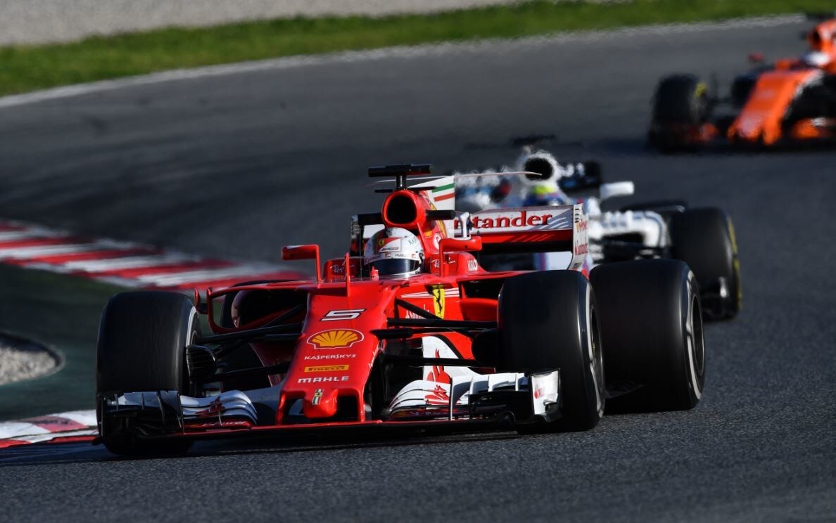 Test F1 Barcellona: la Ferrari picchia duro con le morbide