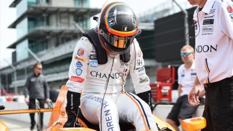 Alonso ai test della Indy 500: foto