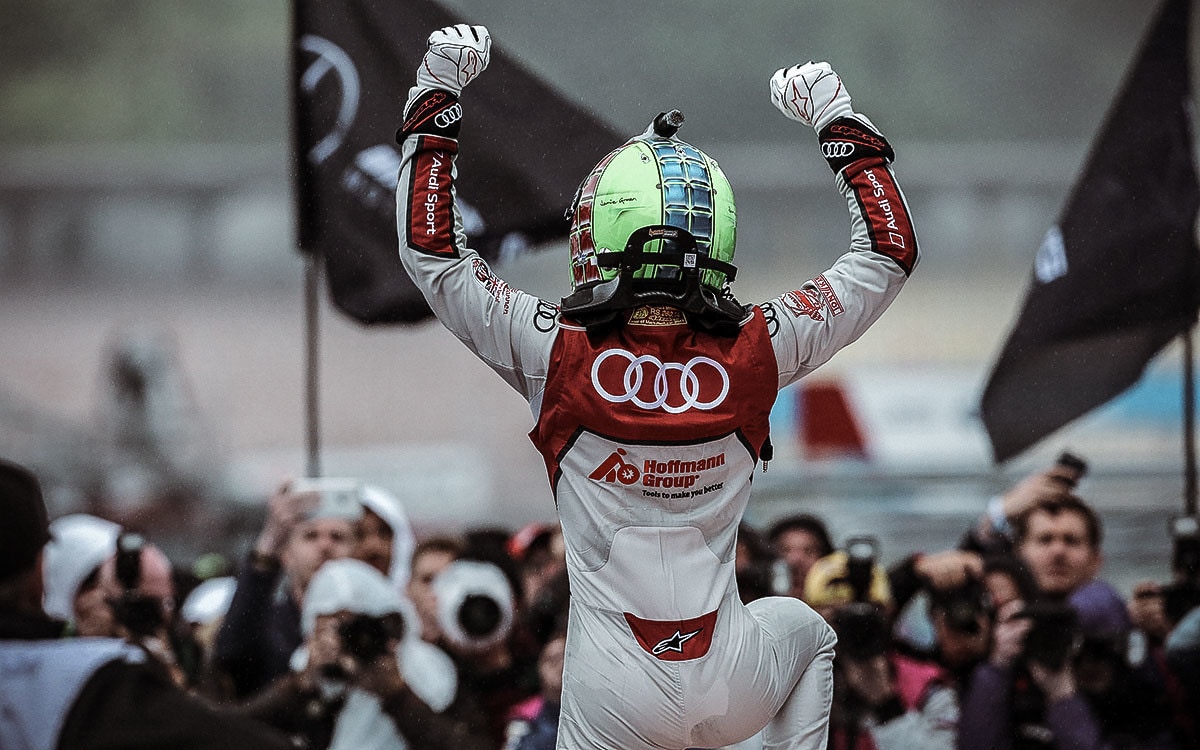 DTM Hockenheim, Green dà lezioni di guida sul bagnato