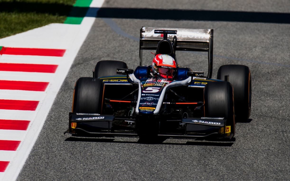 F2 Spagna, Leclerc sorprende Ghiotto sul finale delle qualifiche