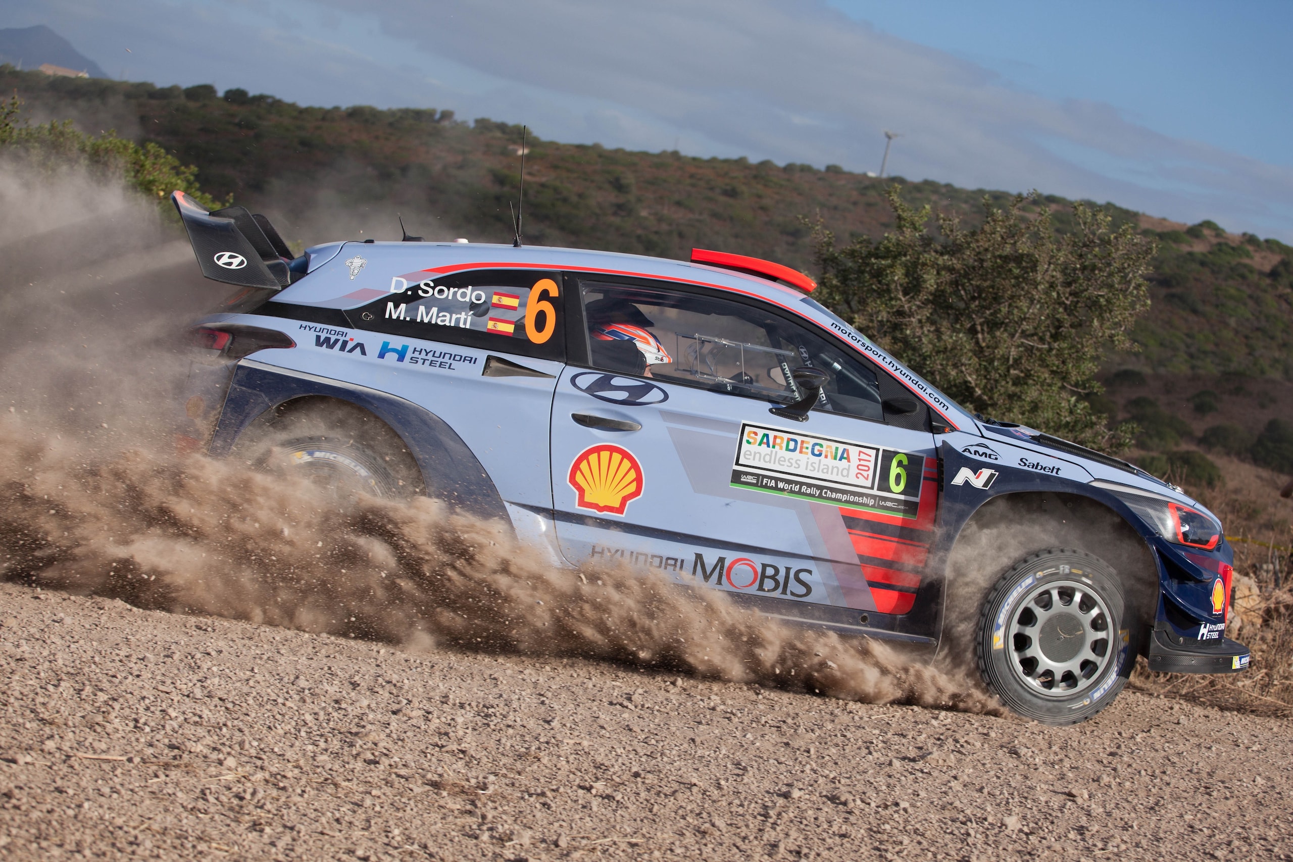 Rally di Sardegna, le Hyundai davanti nello shakedown