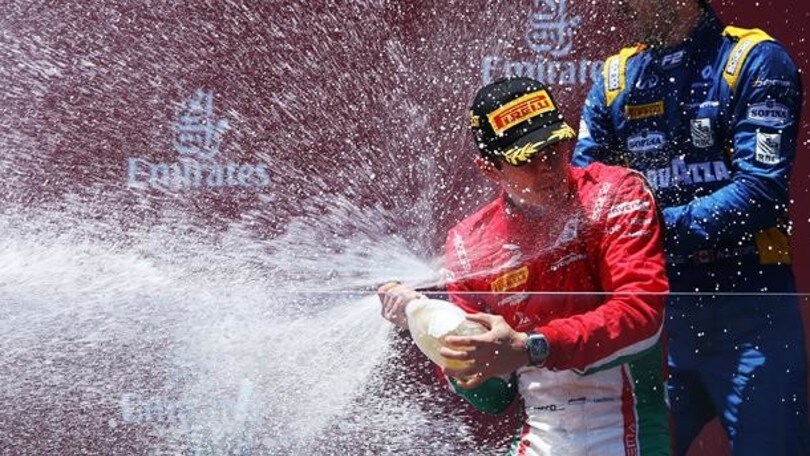 F2 Baku, Leclerc dedica al padre il 3° centro stagionale