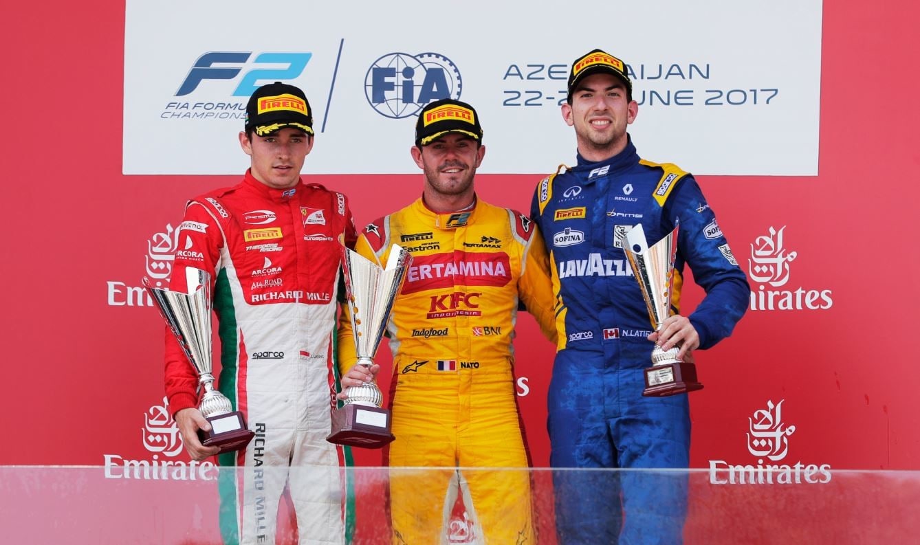 F2 Baku: Leclerc penalizzato, Nato vince la Sprint Race