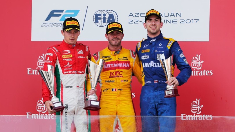 F2 Baku: Leclerc penalizzato, Nato vince la Sprint Race