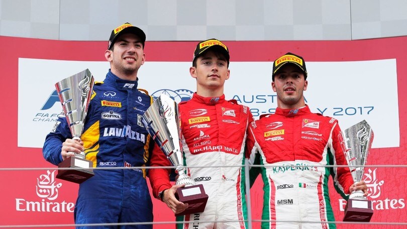 F2 Austria, Leclerc cala il poker! Fuoco ottimo terzo