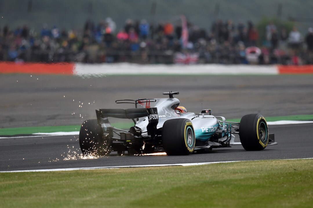 F1 Silverstone: Hamilton in FP3 umide, ma Vettel è lì