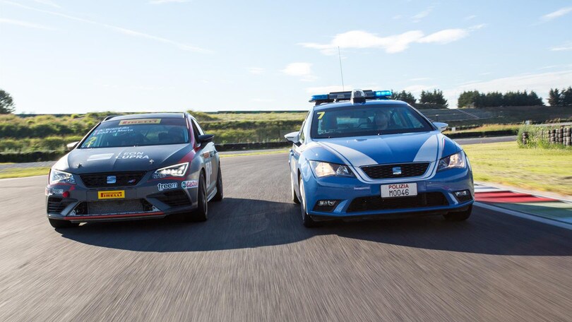 La polizia a scuola dai piloti seat autosprint La polizia