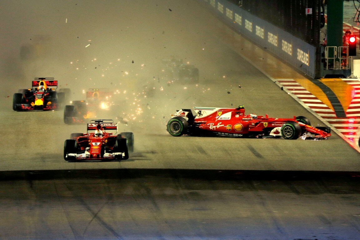 Formula 1 Singapore: delusione Arrivabene, Horner difende Verstappen
