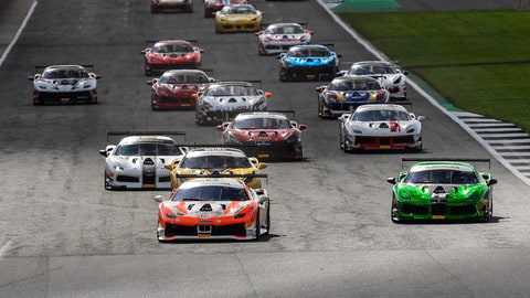 Ferrari Challenge Silverstone: pari tra Di Amato e Baron, ma l'italiano allunga