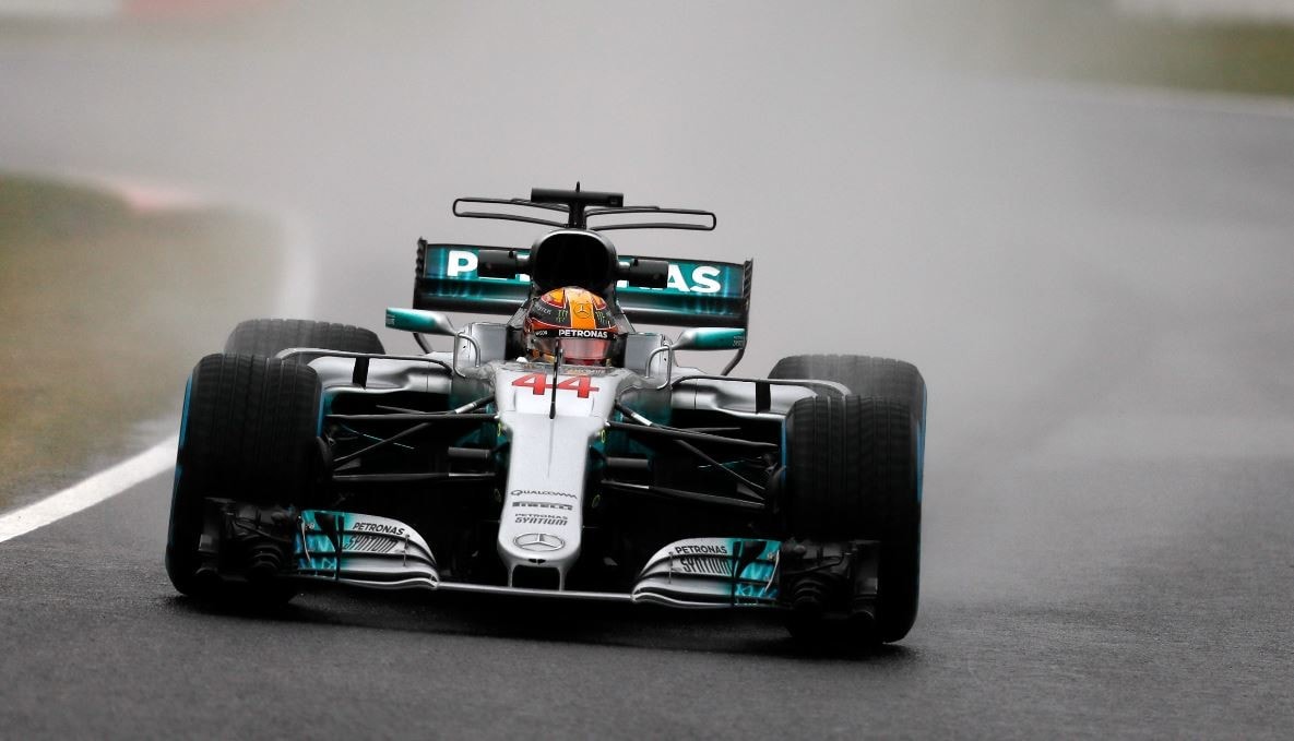 Formula 1 Giappone: Hamilton tra i pochi a fare un tempo sul bagnato nelle libere 2