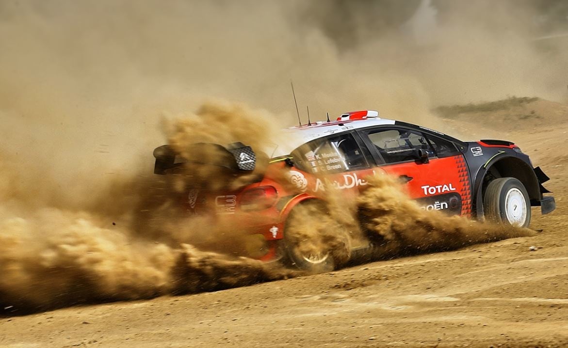 Con Meeke a bordo della Citroen C3 che ha vinto il Rally di Spagna