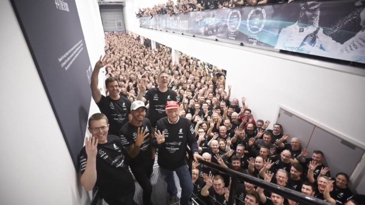 Formula 1, la festa in casa Mercedes
