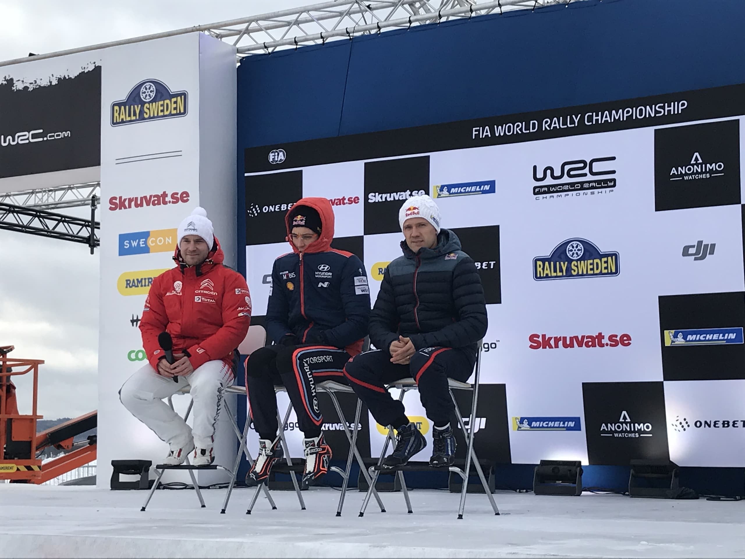 Rally di Svezia, Neuville protagonista dello shakedown innevato