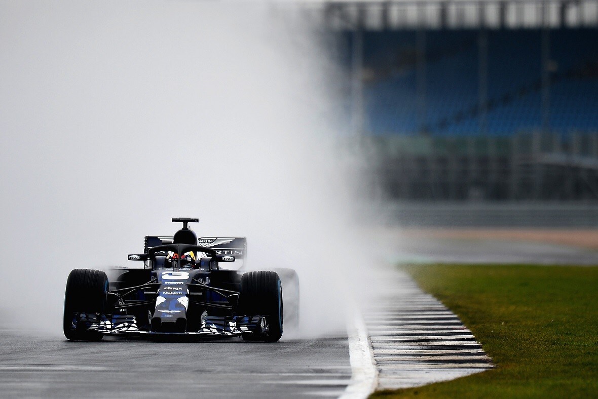 Ricciardo al primo assaggio: nuova Red Bull RB14 stabile anche sul bagnato