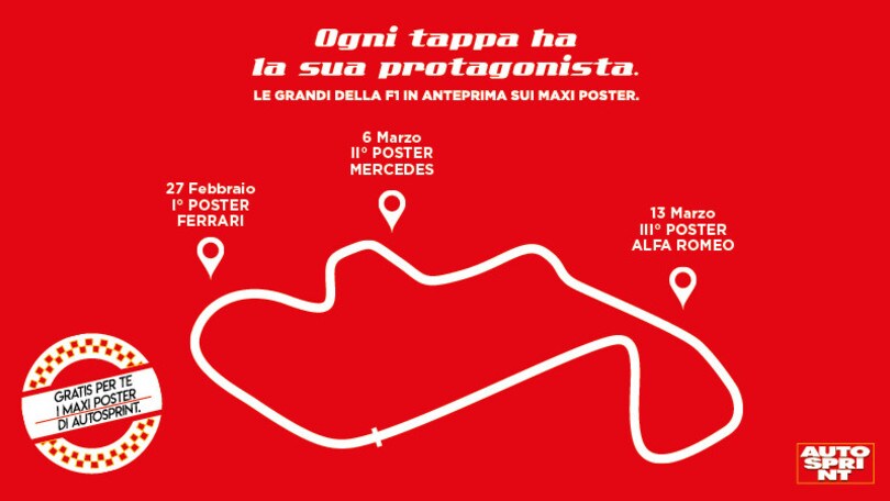 Ricomincia la Formula 1, tornano i maxi poster di Autosprint