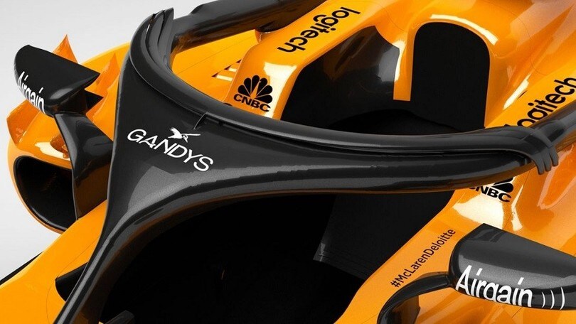 McLaren, l'Halo sponsorizzato dal marchio di infradito
