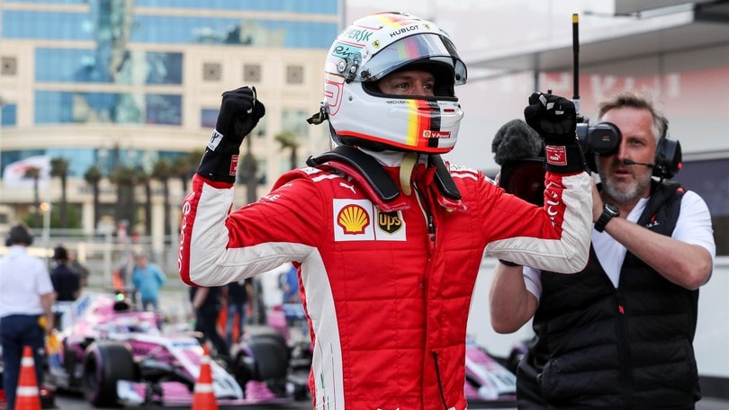 Formula 1 GP Baku: terza pole consecutiva per Vettel e Ferrari