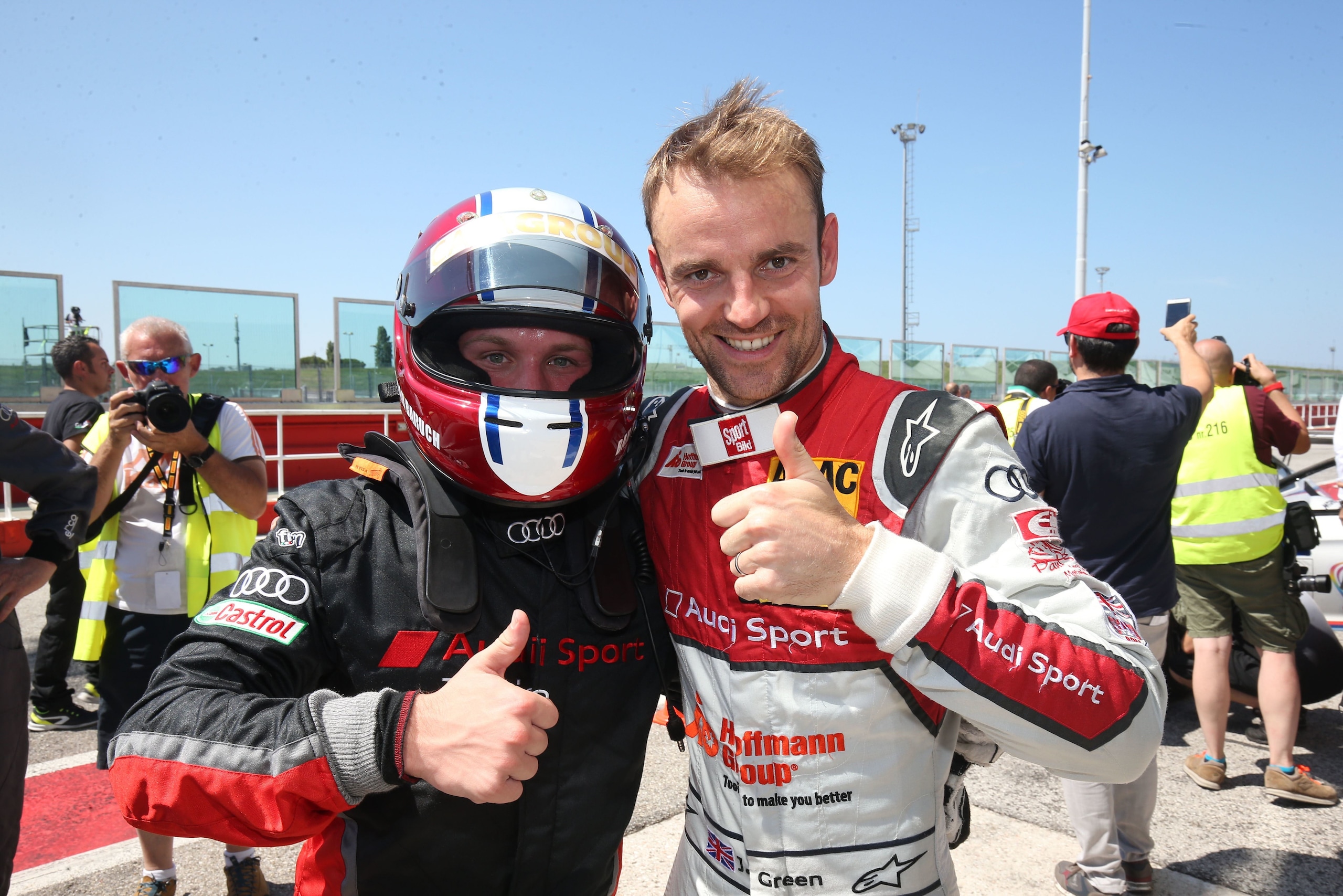 GT Italiano, Green debutta e vince a Misano con Baruch e Audi