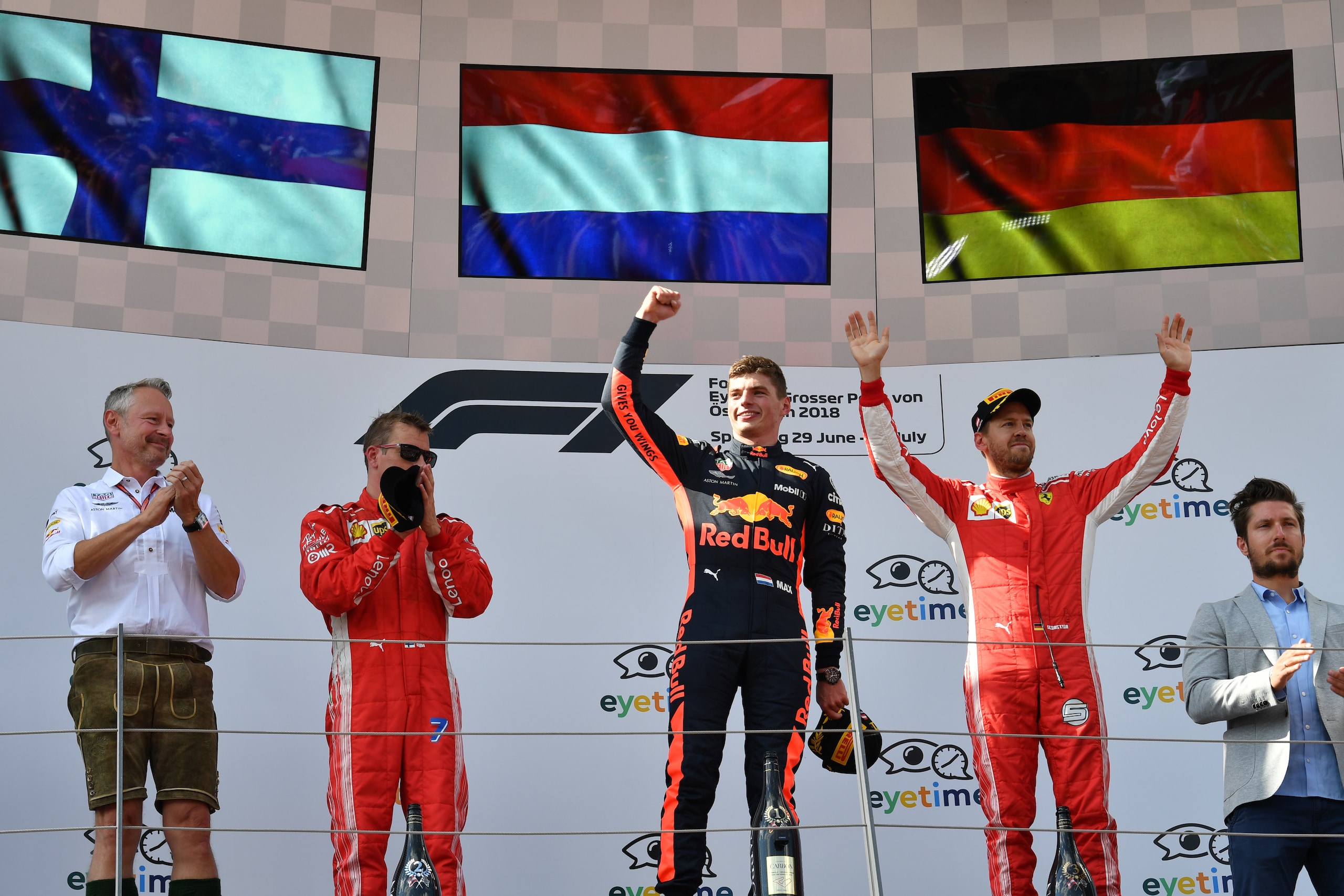 Formula 1 Austria: Verstappen vince con le Ferrari a podio